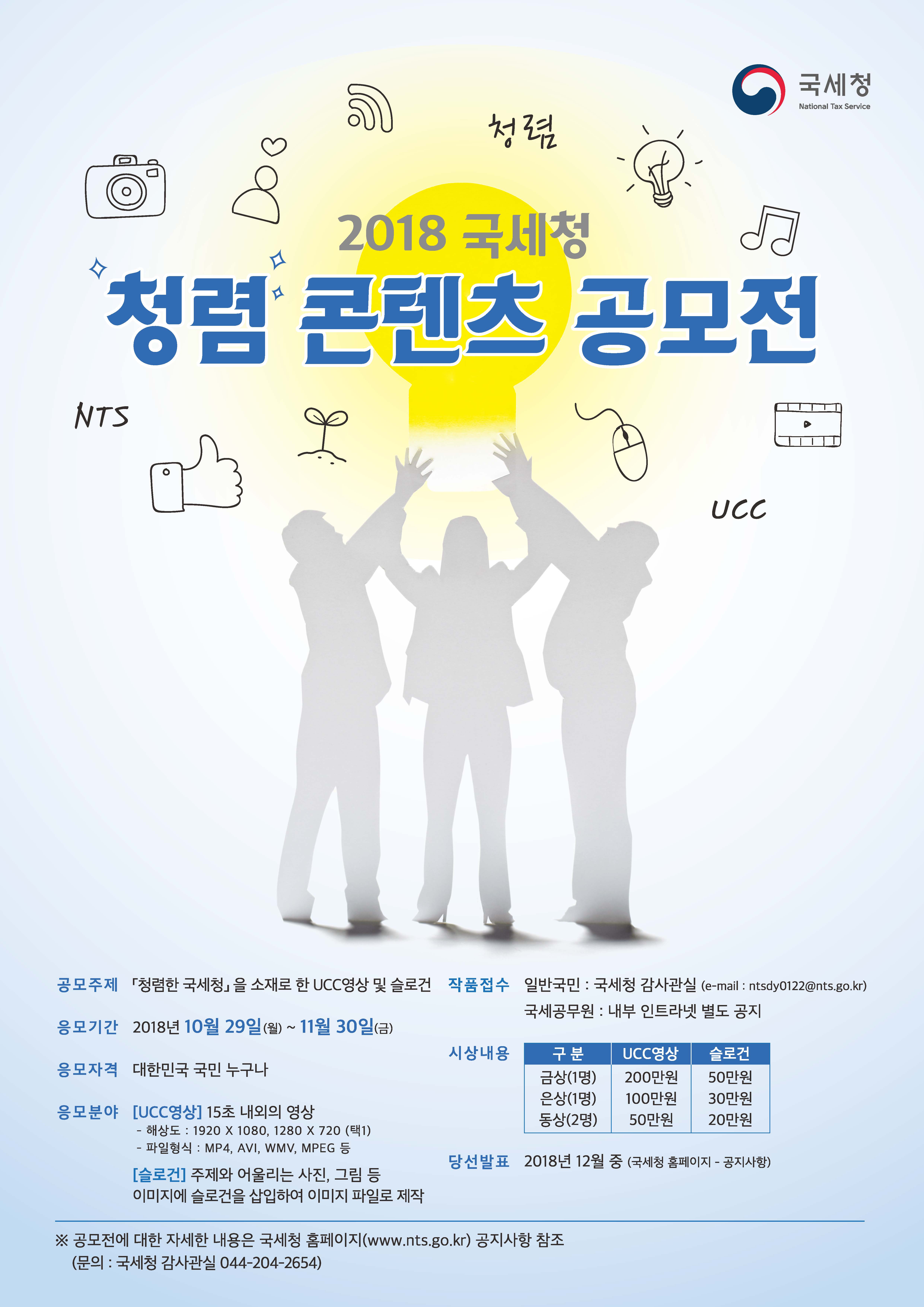청렴 콘텐츠 공모전 포스터_1